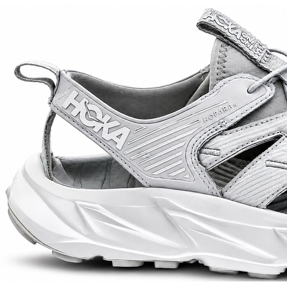 Hoka Hopara Sandals Women Size 7 Gray Outdoor Hiking Water Trail Shoes Sneakers View 3